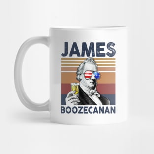 James Boozecanan US Drinking 4th Of July Vintage Shirt Independence Day American T-Shirt Mug